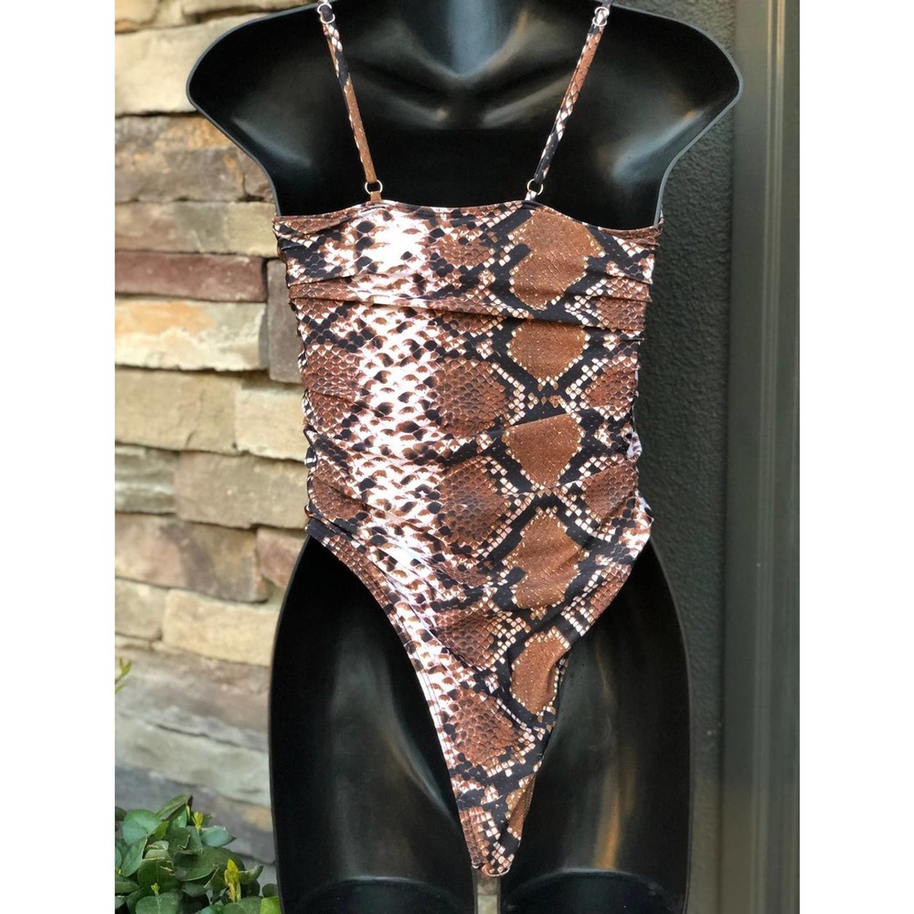 Matte Collection Python Bathing Suit | Medium - image 4